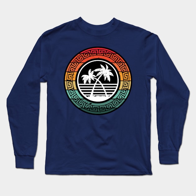 Hawaiian Island colorful design for the beach or cruise. Long Sleeve T-Shirt by Shean Fritts 